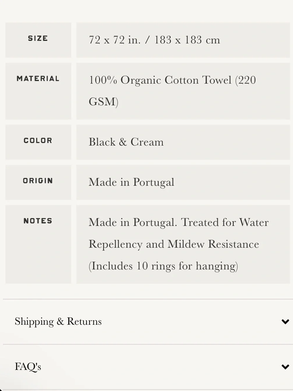 Autumn Sonata Bibi Shower Curtain NEW with curtain rings